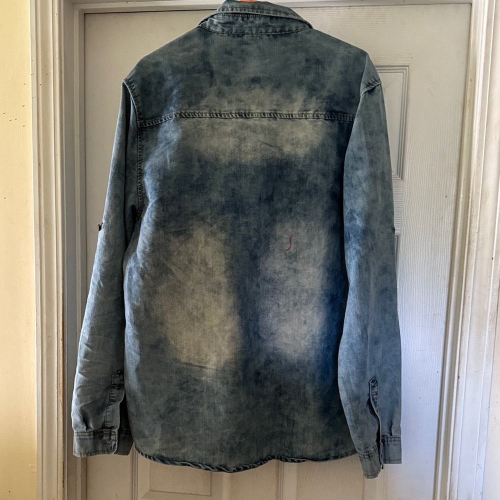 Men's Vintage Denim Shirt Jacket - Picture 5 of 5